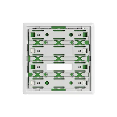 Piastra frontale EDIZIO.liv UNI SNAPFIX® p.UNI vers.a vite p.4tasti a.LED bi 