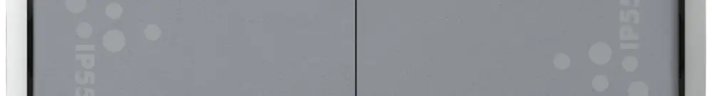 Wippschalter PLEXO 3+3/1L grau 