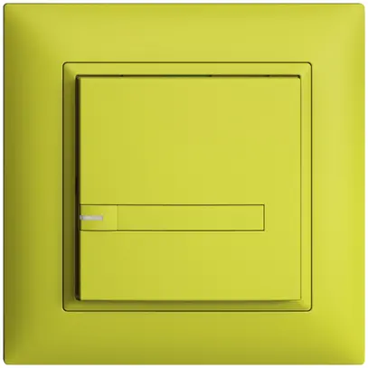 UP-Taster KNX 1-fach EDIZIOdue lemon RGB mit LED mit Papiereinlage 