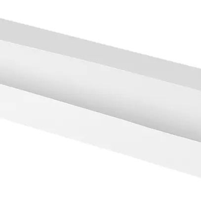 Canal-guide de câble sous-table VALUE 600×114×76mm, tôle d'acier blanc 
