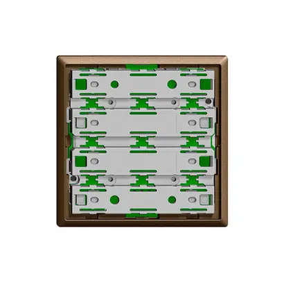 Unité fonctionnelle KNX RGB, capteur temp. 1…4× EDIZIOdue colore coffee sans LED 