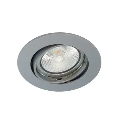 Spot encastré N-5049, chrome mat ressort de tension, Ø de montage 75mm 