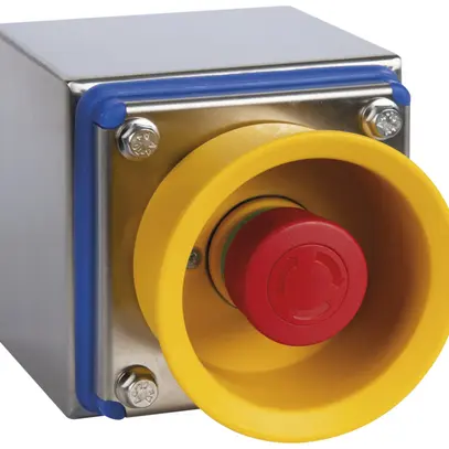 Tasto arresto emergenza AP AWAG INOX, c.collare gi, NO/NC, 3A 230VAC/10A 24VAC 