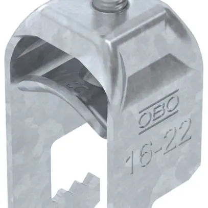 Schnellverleger BET 2056 F-Fuss Metall 16…22mm 1×Kabel Stahl tfZn 