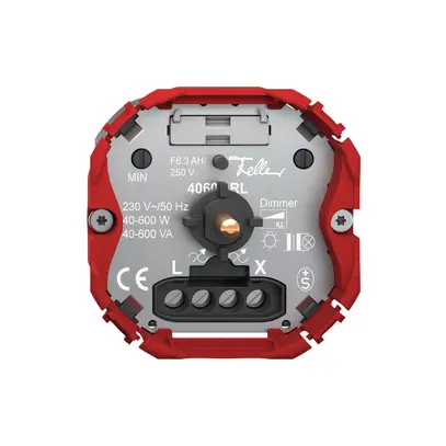 Regolatore Feller SNAPFIX® rottura di fase alto 40…600W/40…600VA 