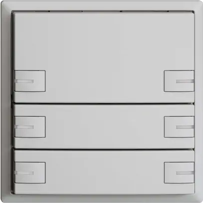 UP-Universaltaster 6×1T Schraubklemme EDIZIOdue hellgrau, mit LED 