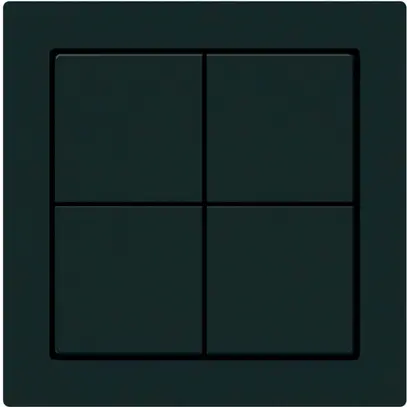 KNX-Taster Hager BA kallysto A 4-fach 60×60mm schwarz 