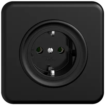 Presa INC Feller STANDARDdue Schuko 16A 230V 90×90mm nero 