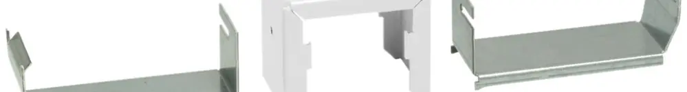 Set di fissaggio tehalit DABA 50×160mm, bianco puro 