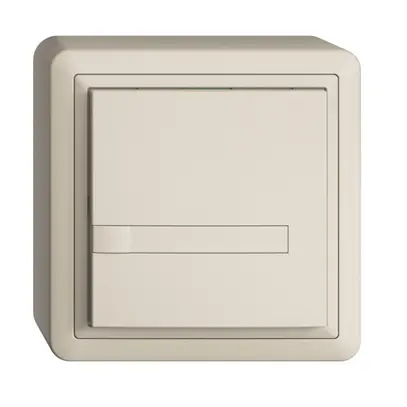Poussoir KNX RGB AP EDUE, 250mW, s.LED, a.insert papier, 1×poussoir,1×touche, cr 