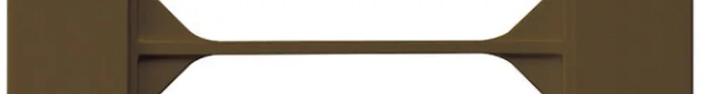 Cadre de recouvrement ENC kallysto.pro 2×1 brun 94×154mm 