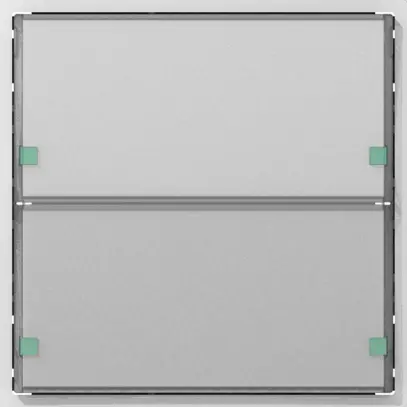 Senseur poussoir SIDUS KNX type E 2/4, blanc 
