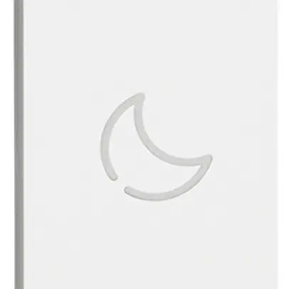 Cache de touche Living Now pour touches MyHOME 1 module avec symbole nuit blanc 
