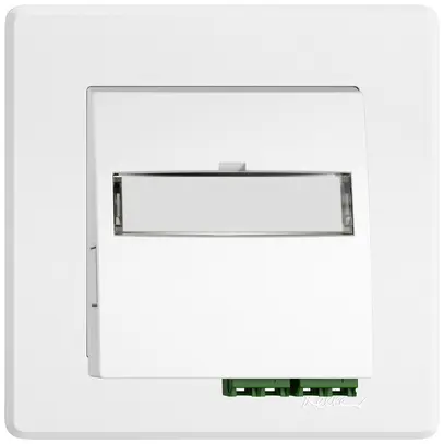 Prise FTTH ENC EDIZIO.liv SNAPFIX® LC APC Diamond F-3000 2 connecteurs bc 