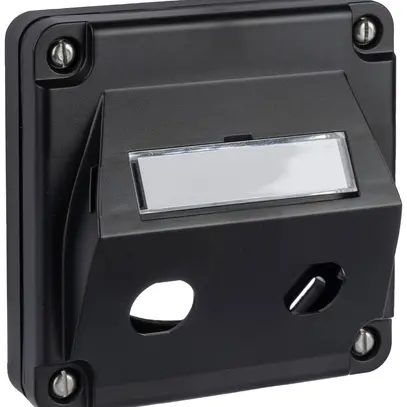 Kit de montage ENC R&M 2×HEC-QR oblique IP67 87×87mm noir 