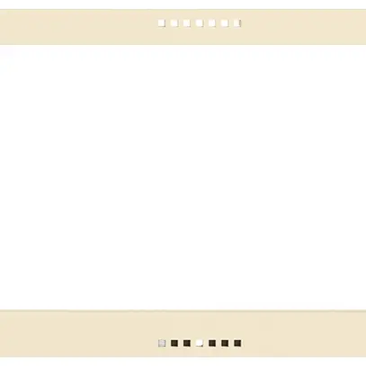 Plaque frontale EDIZIOdue pour KNX-Panel 7" vanille 