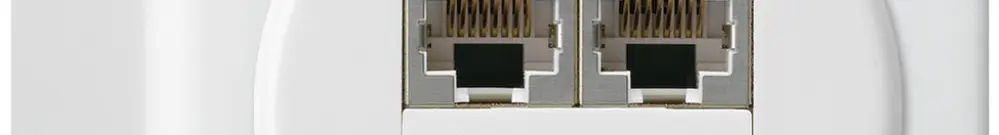 Scatola di raccordo AP basico 2×RJ45s bianco parallelo 