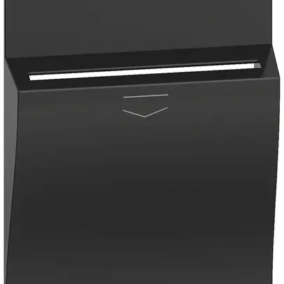 Copertura Living Now 2 moduli per interruttore Hotelcard nero 