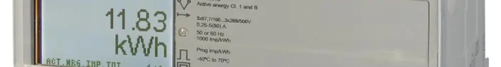 Contatore energia AMD ABB iBus A44 213-100, 3×6A Bronze impulso M-Bus 