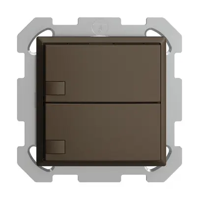Pulsante KNX RGB INC EDUE, 250mW, s.LED, 2×pulsante, com.1×tasto, cof 
