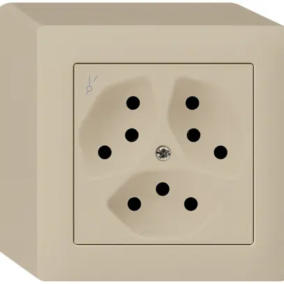 Prise AP kallysto 3×T13/1S beige 
