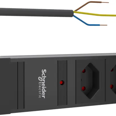 Presa multipla Schneider Electric 3×T13, con fusibile 