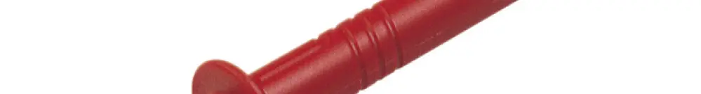 Pointe d'essai de sécur.PRUEF-2700, système 4mm, rouge 