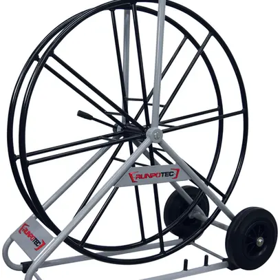 Dévidoir roulant Runpotec pour câble de traction Ø770×98mm 
