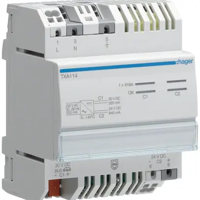Alimentazione KNX AMD Tebis 30VDC 320mA 24VDC 640mA 