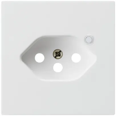 Piastra frontale per presa Hager kallysto 1×T13 illuminato H bianco ultra 