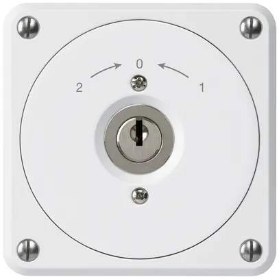 Contact pivotant à clé ENC robusto blanc sans clapet inverseur 