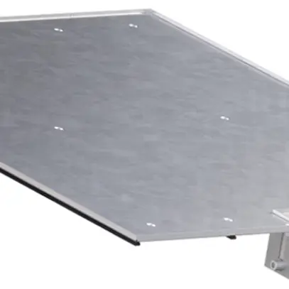 Couvercle tehalit BKG supérieure vasque avec sortie p.canal de sol 400×500×3mm 