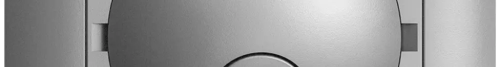 Kit frontal ENC EDIZIOdue silver 88×88mm pour boîte de raccordement 
