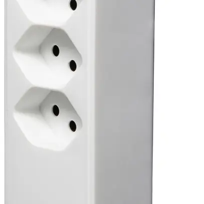 Spina di derivazione cleverLINE 3×T13 1×USB-A 1×USB-C 300° senza gancio bianco 