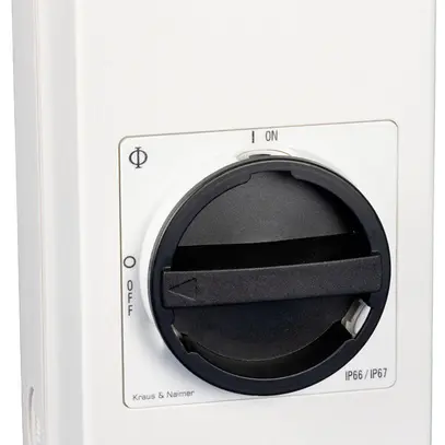 AP-Lasttrennschalter Kraus & Naimer 4P 63A 600V IP66 schwarz 