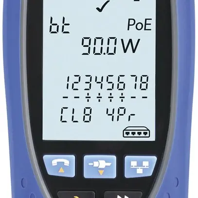 Tester per cavi multimedia PoE PRO con bluetooth RJ11/12/45/raccordo F 