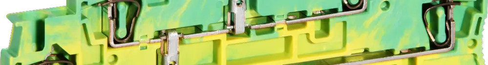 Morsetto 3 piani 0.08…4mm² raccordo a molla verde/giallo 