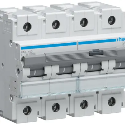 Disjoncteur Hager MCB 4P 400V type C 100A Icn 15kA 6UM 