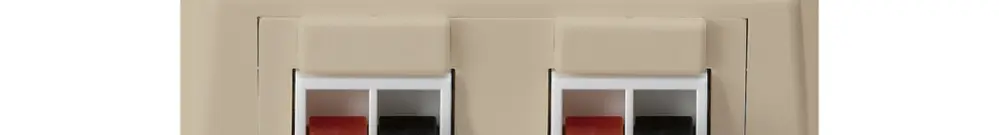 Presa INC audio kallysto 2 volte beige morsetto per 2 altoparlante 