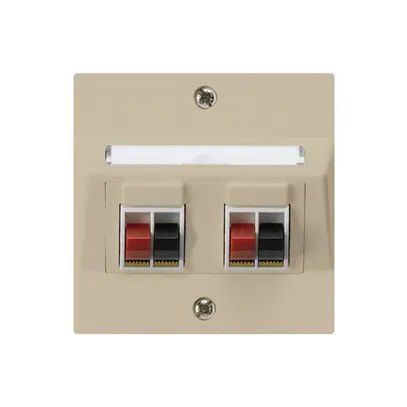 Presa INC audio kallysto 2 volte beige morsetto per 2 altoparlante 