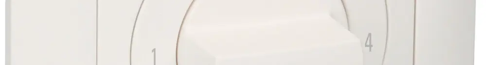 Interruttore graduato INC EDUE, 20A, 2P, 88×88mm, 4×60°, 1-2-3-4-5, bianco 