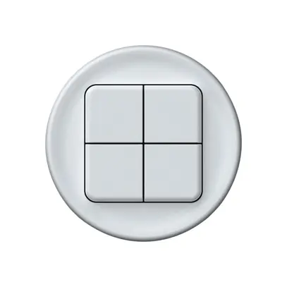 Kit frontale origin copertura per pulsante KNX 4× bianco 