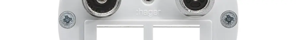 Intérieur pour prise multimédia Hager R/TV montage E 19dB 2GHz 