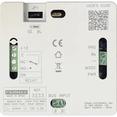 Relais INC Fermax DUOX 250VAC/30VDC/3A 86×106×31mm 