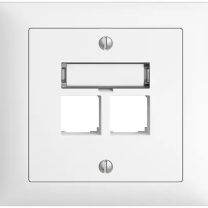 Kit di montaggio INS S-One EDIZIOdue FKE per 2×RJ45 diritto, bianco 