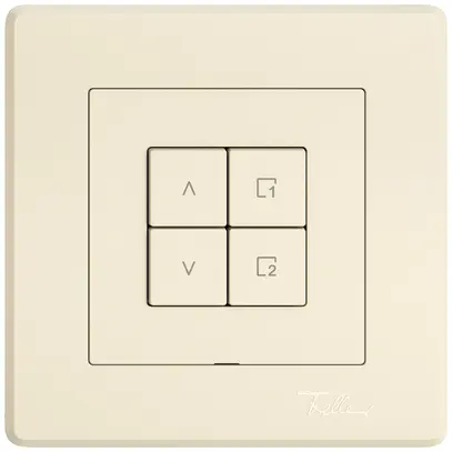 Interruttore tapparelle INC EDIZIO.liv Wiser SNAPFIX® 1 scena 4 tasti WLAN cr 