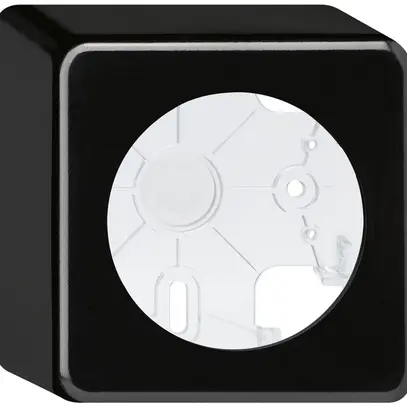 Boîtier AP basico noir h=54mm Ø58mm 