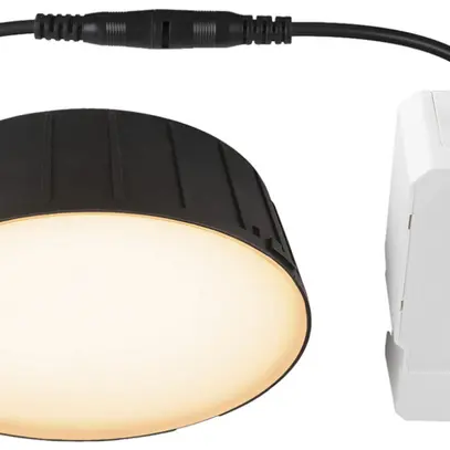 Downlight LED SLV DOWNLIGHT150 15W 1900lm 830/840 IP54 VWB Ø123mm nero 