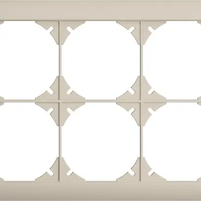 UP-Kopfzeile EDIZIOdue 2×3 crema 