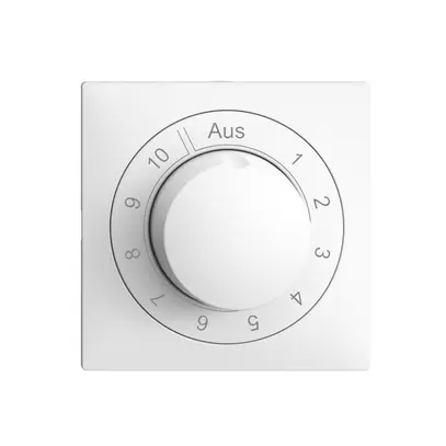 Frontset EDIZIOdue weiss 60×60mm für Drehzahlsteller 